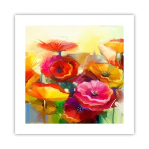 Plakat - Ikke kun rødt - 40x40 cm