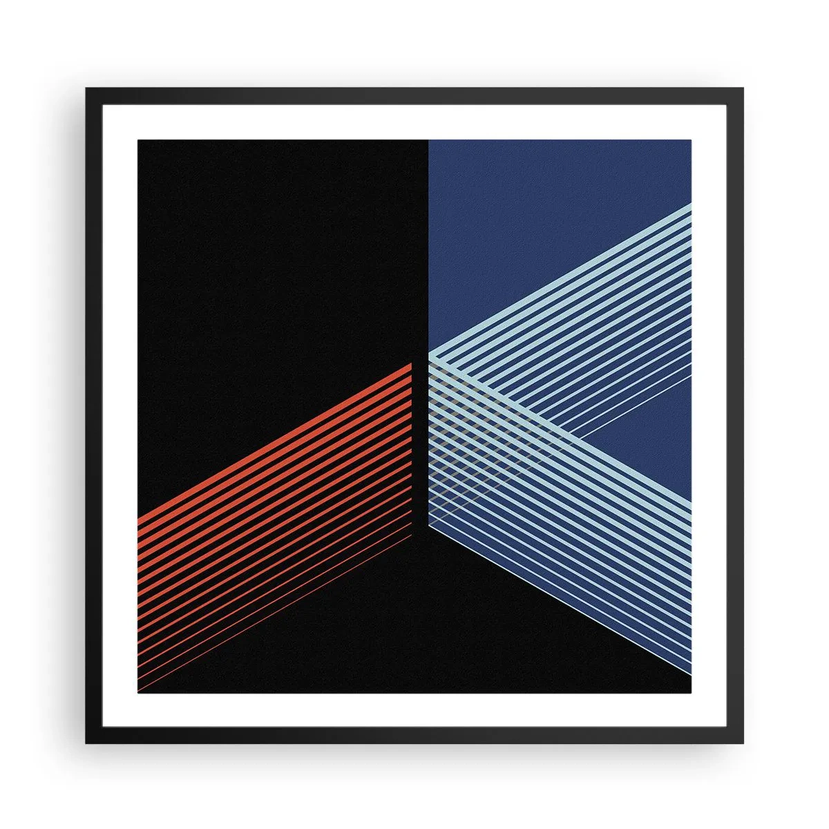 Plakat i sort ramme - En simpel historie - 60x60 cm
