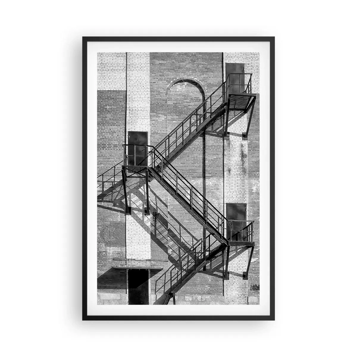 Plakat i sort ramme - Industriel stil - 61x91 cm