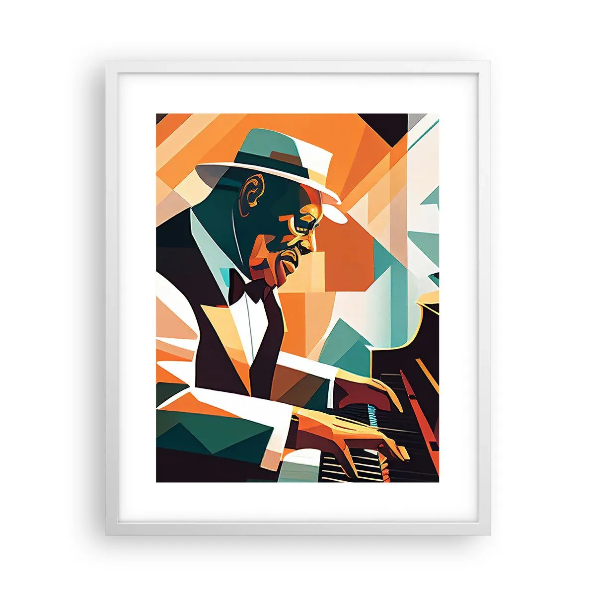 Plakat i hvid ramme - Alt det jazz - 40x50 cm