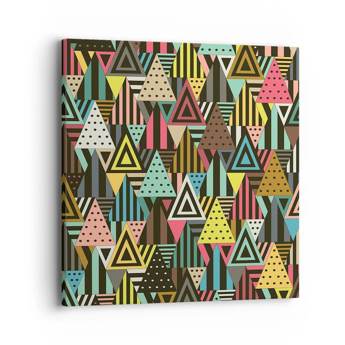 Lærredstryk - Billede på lærred - I takt på tre - 40x40 cm