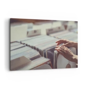 Lærredstryk - Billede på lærred - På jagt efter følelser - 120x80 cm