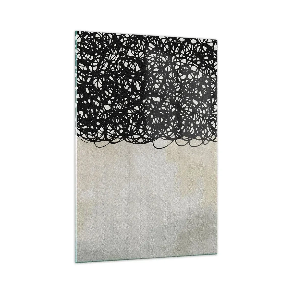 Billede på glas - En hvirvlende abstraktion - 70x100 cm