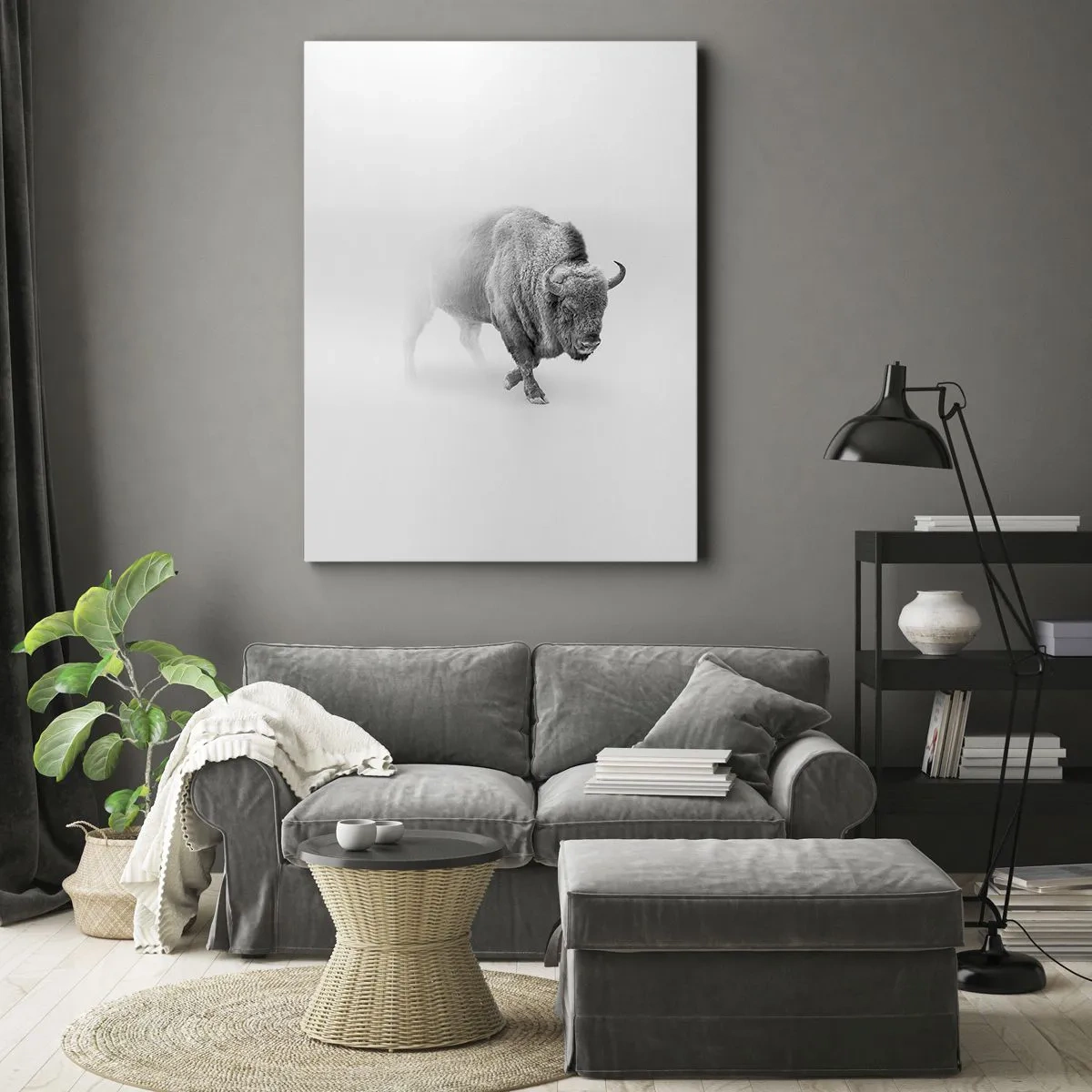 Lærredstryk - Billede på lærred - Kongen af prærien - 50x70 cm