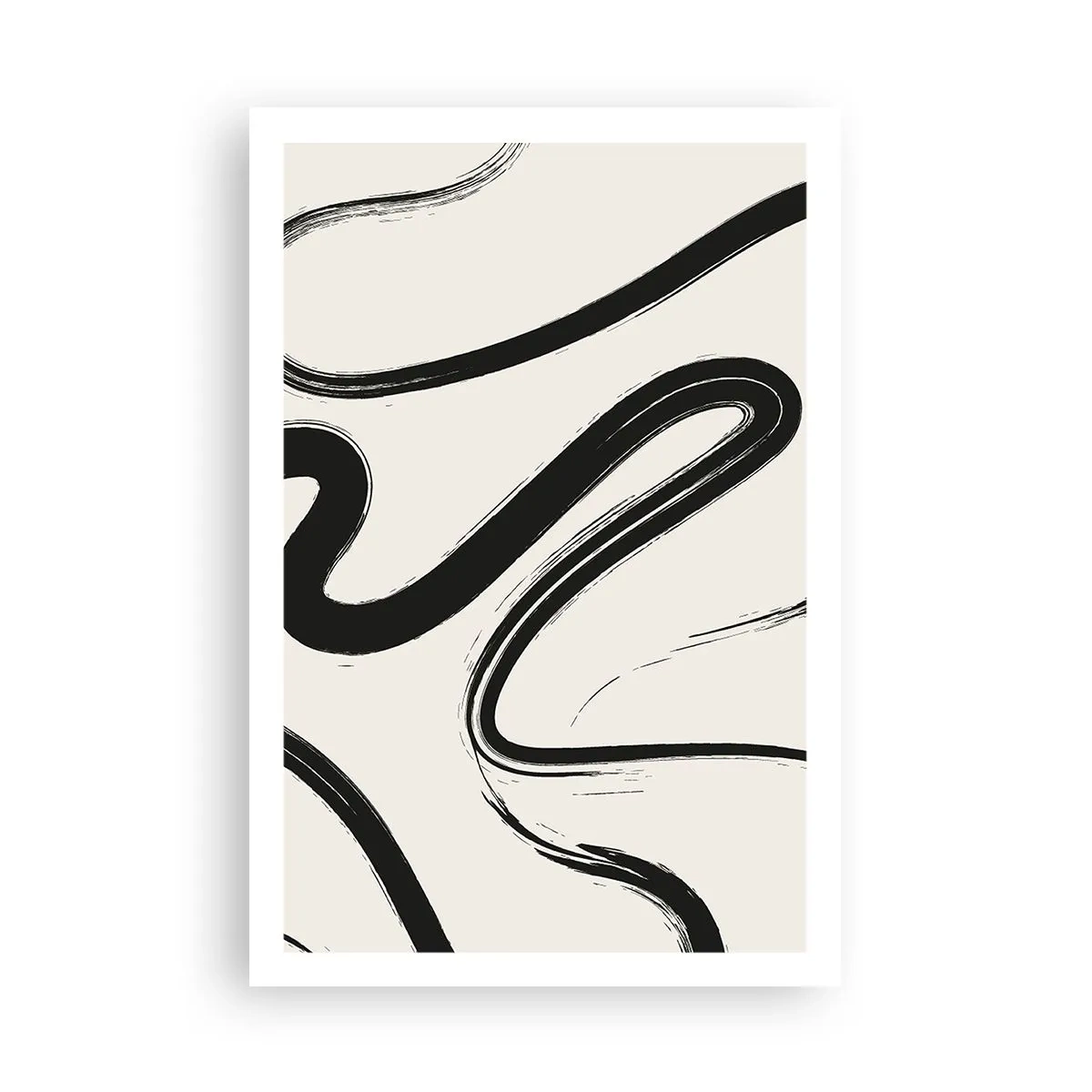 Plakat - Sort og hvid fantasifuldhed - 61x91 cm