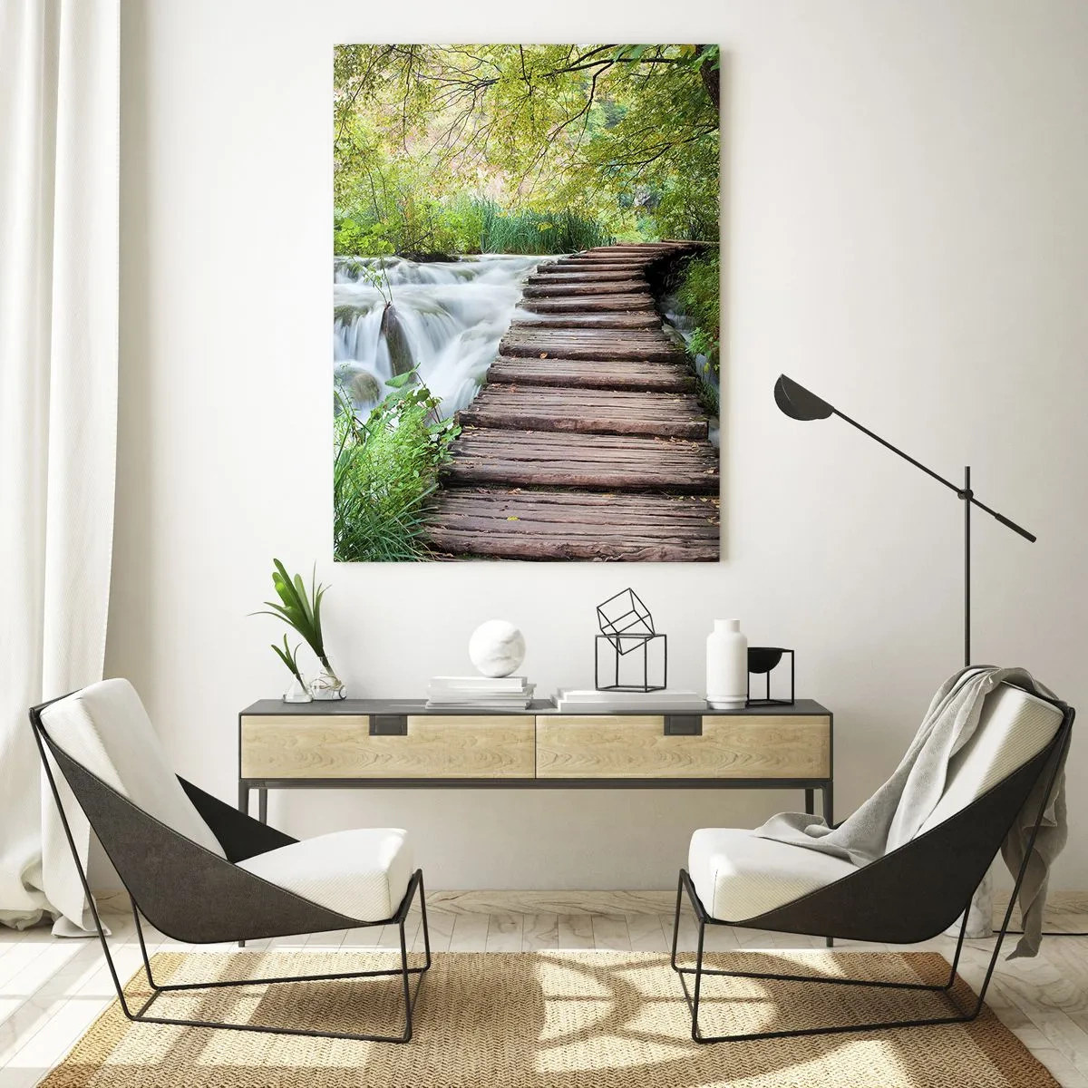 Billede på glas - Overhovedet ikke stille vand - 50x70 cm