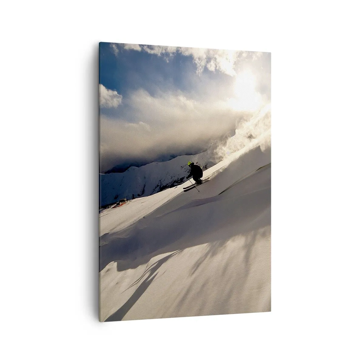 Lærredstryk - Billede på lærred - Udfordringen i bjergene - 70x100 cm