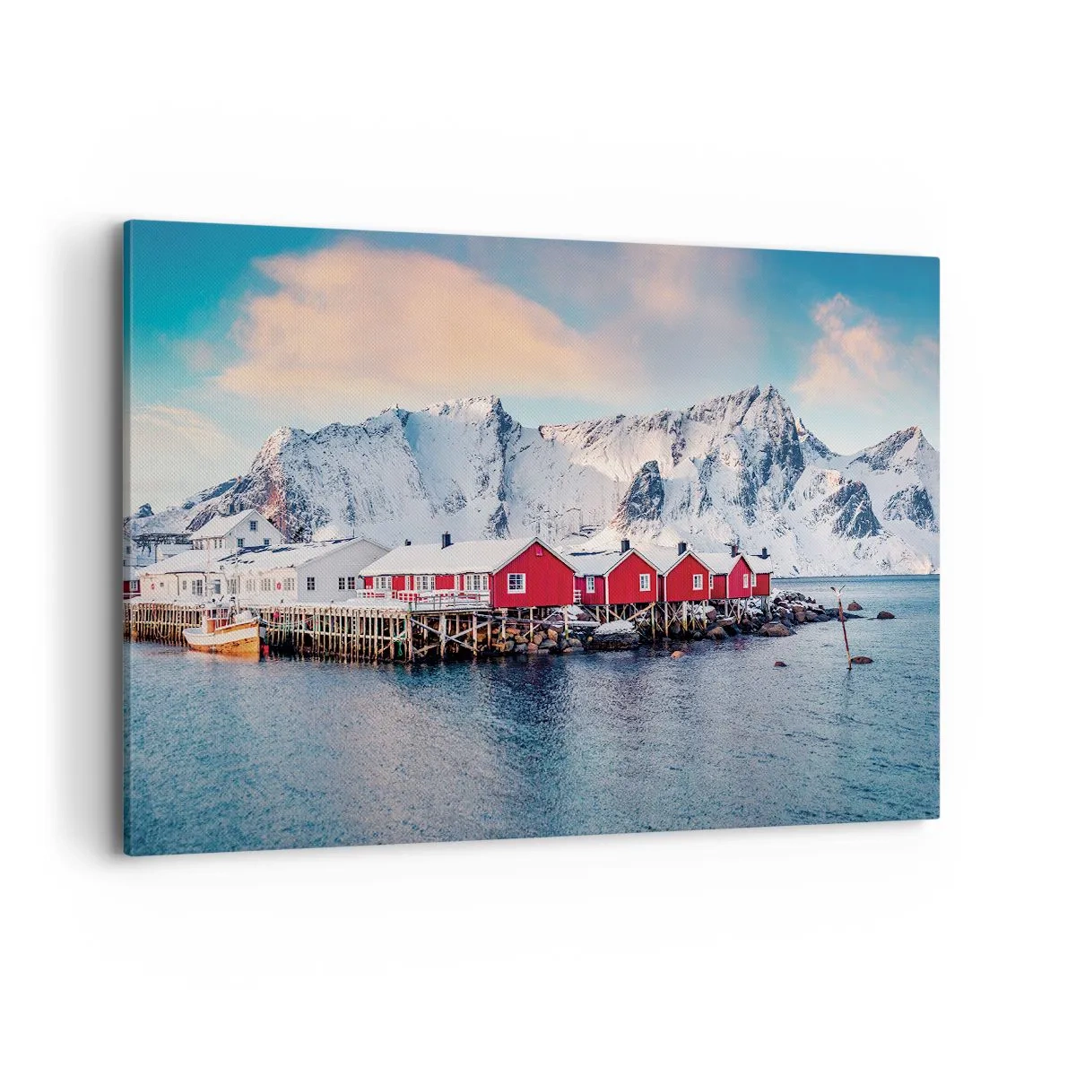 Lærredstryk - Billede på lærred - Nordlig tilbagetrækning - 120x80 cm