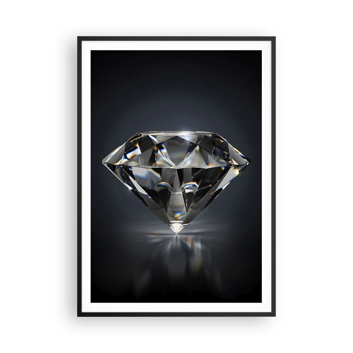 Plakat i sort ramme - Bedste veninde - 70x100 cm