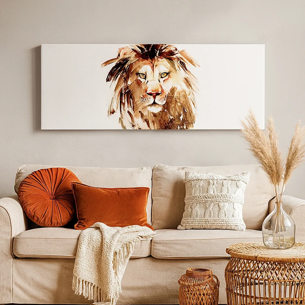 Lærredstryk - Billede på lærred - Styrke og værdighed - 30x30 cm