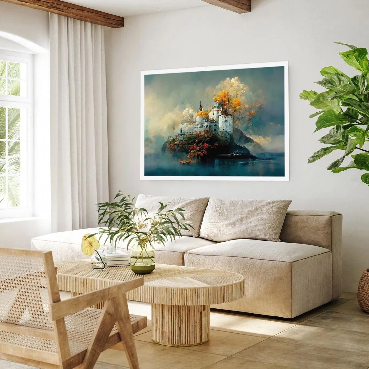 Plakat - Begyndelsen på en romantisk historie - 100x70 cm