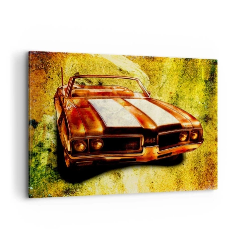 Lærredstryk - Billede på lærred - Kraft fortryllet i formerne - 100x70 cm