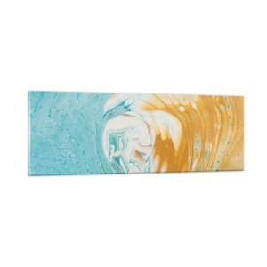 Billede på glas - Pastel hvirvel - 90x30 cm