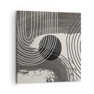 Lærredstryk - Billede på lærred - Oval vinder - 60x60 cm