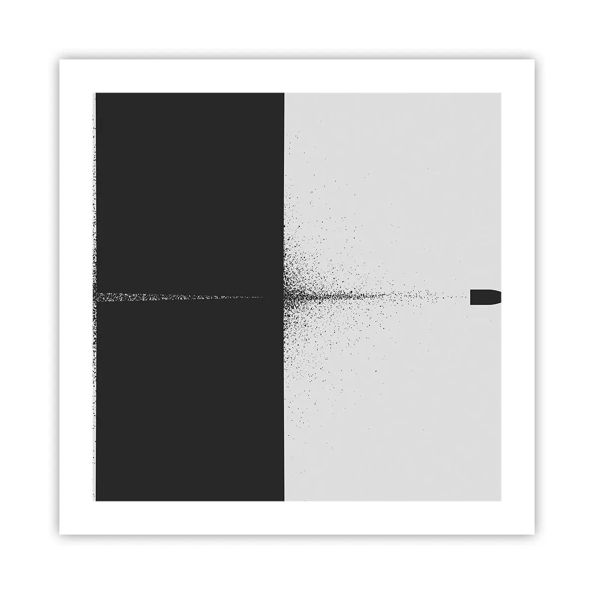 Plakat - Lige til sagen - 50x50 cm