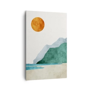 Lærredstryk - Billede på lærred - Landskab, som det burde være - 80x120 cm