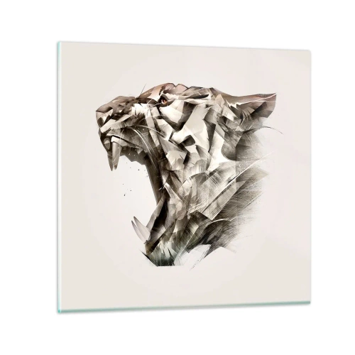 Billede på glas - Du ved allerede, hvem der har ansvaret - 60x60 cm