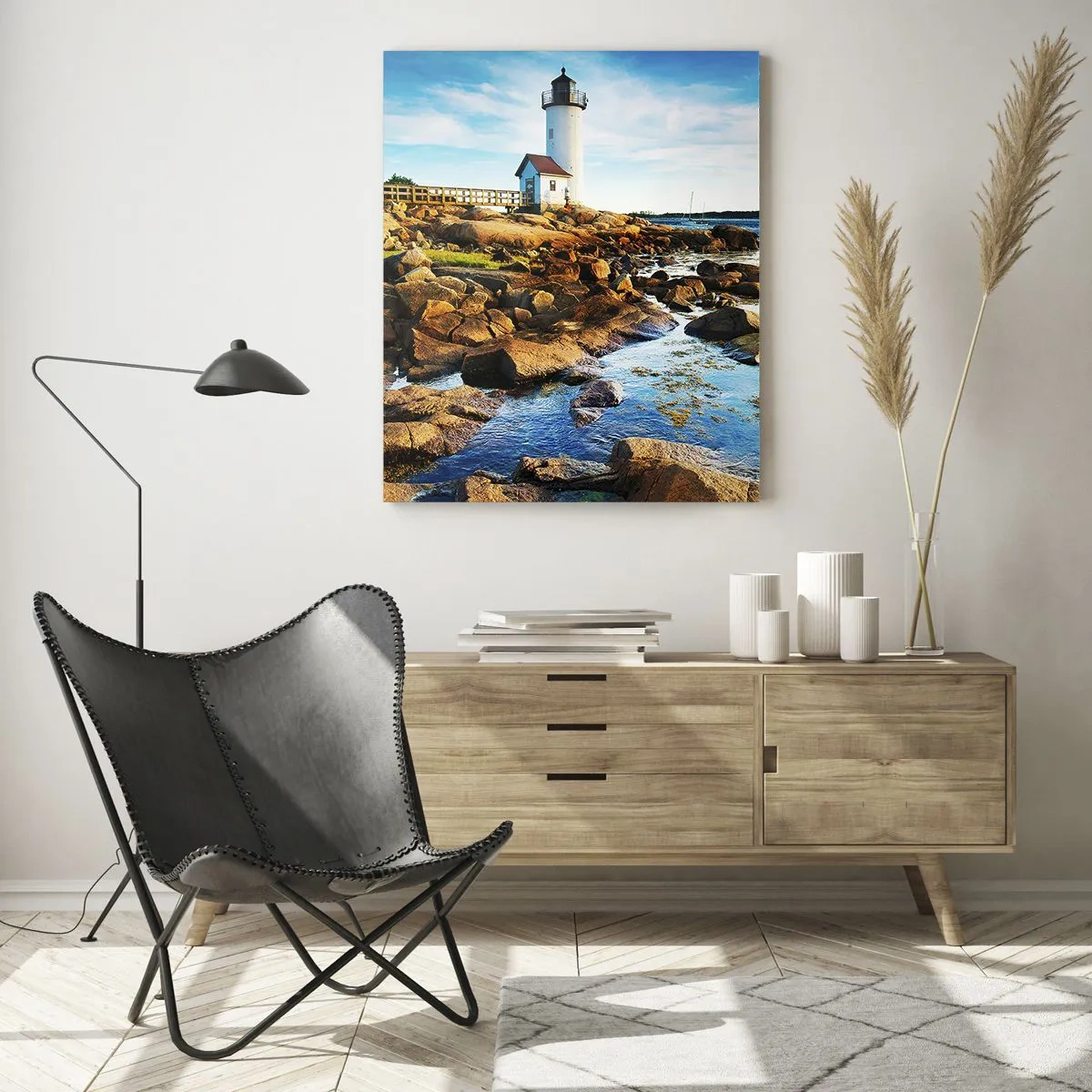 Billede på glas - Vend tilbage med glæde, jeg ser frem til - 50x70 cm