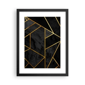 Plakat i sort ramme - Mørke og lys - 30x40 cm