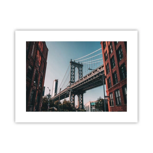 Plakat - Over byens bølger - 40x30 cm