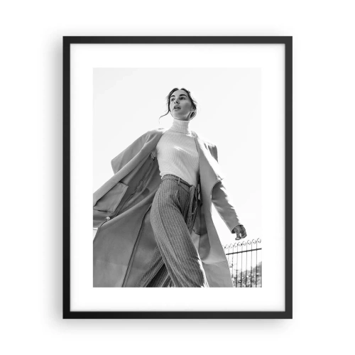 Plakat i sort ramme - Kommer du med mig? - 40x50 cm