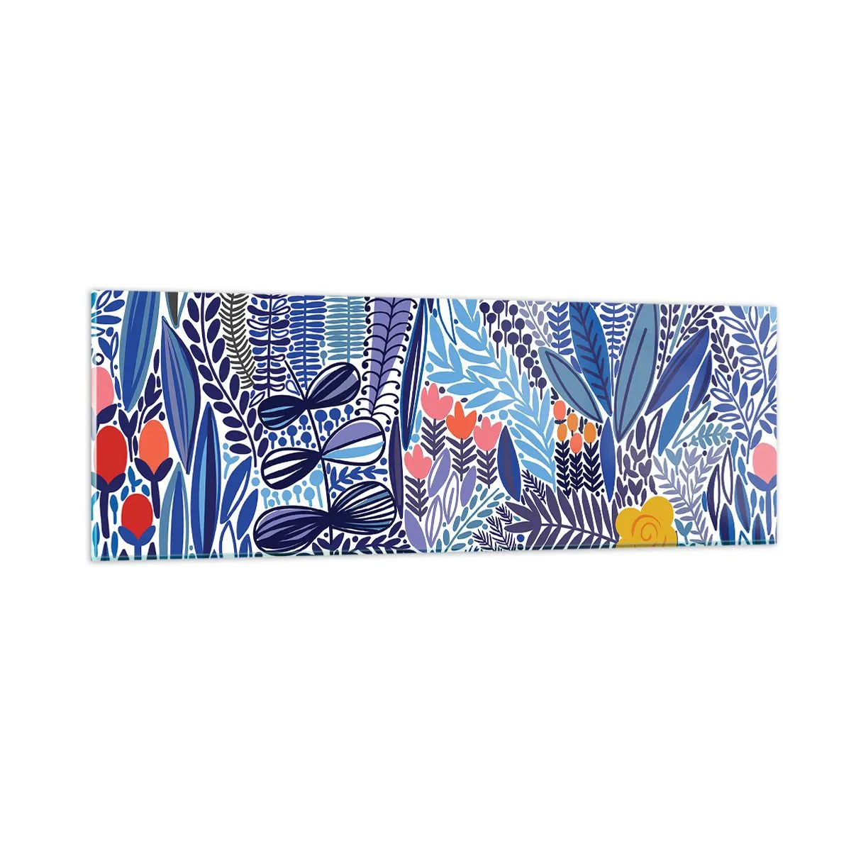Billede på glas - Hawaiiansk have - 90x30 cm