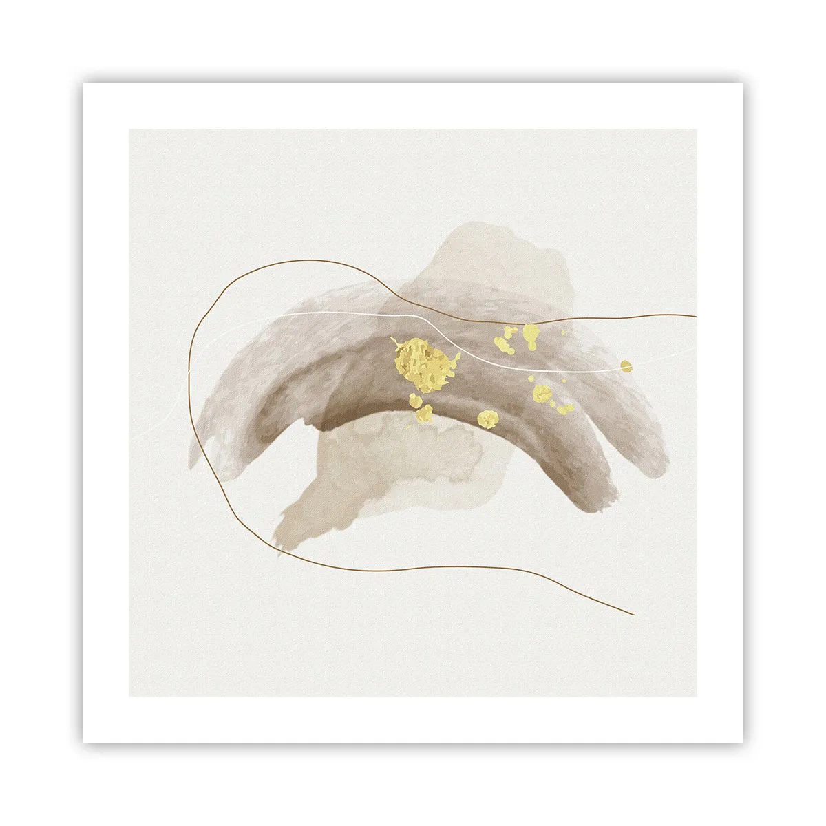 Plakat - Mødt i rummet - 50x50 cm