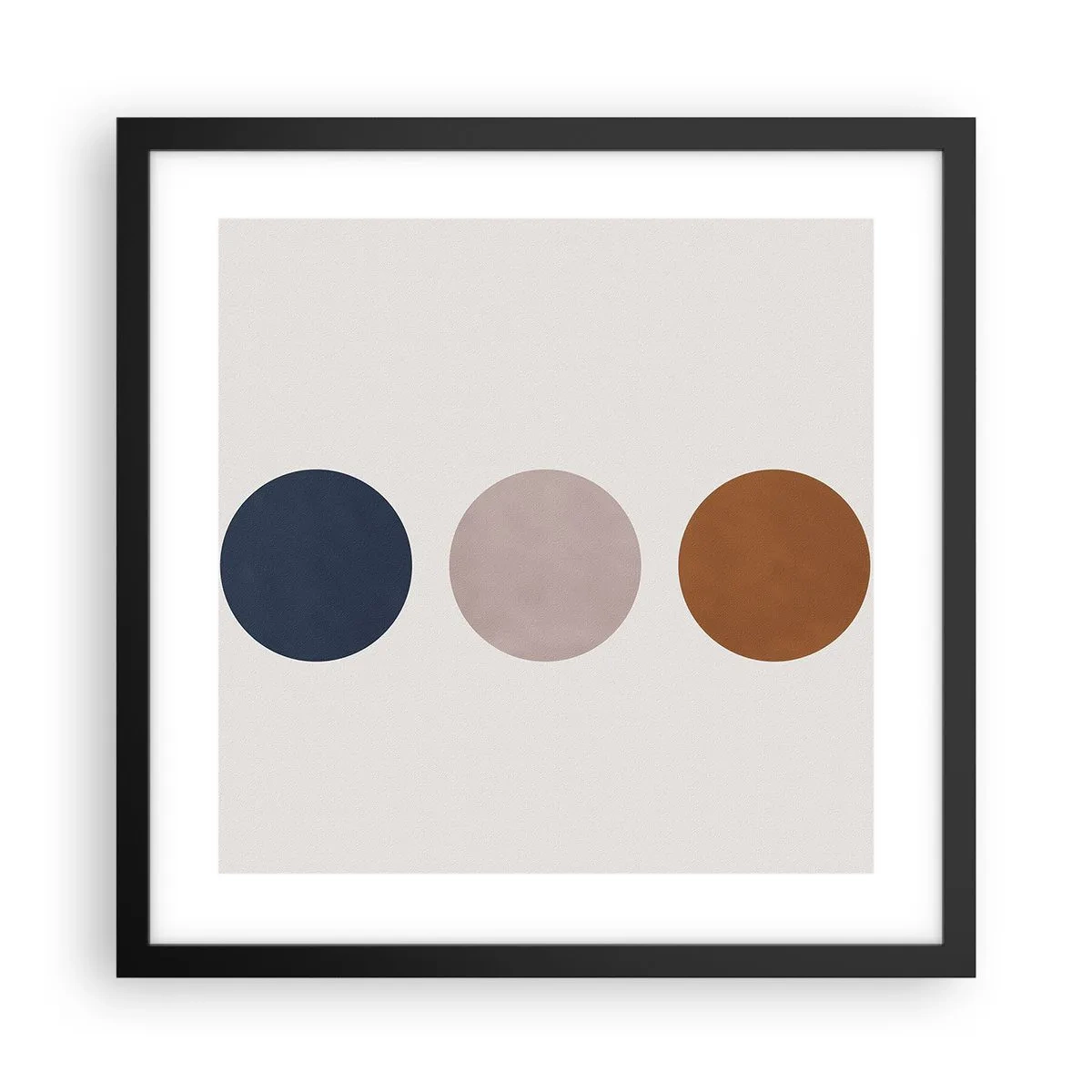 Plakat i sort ramme - Et symbol på perfektion - 40x40 cm
