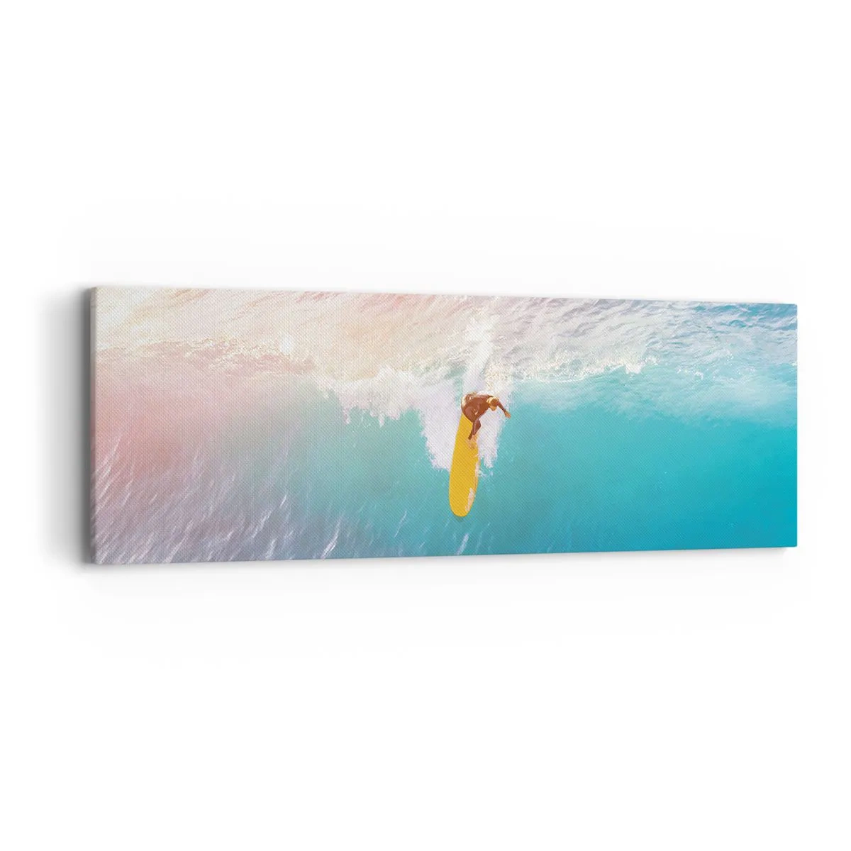 Lærredstryk - Billede på lærred - Ocean rytter - 90x30 cm
