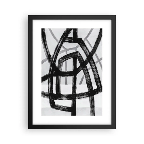 Plakat i sort ramme - Opbygning af dybde - 30x40 cm