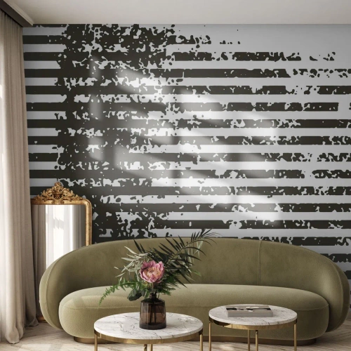 Fototapet Premium Canvas - Rytme og støj - Abstraktion, Stykke, Grafik - 300x210 cm