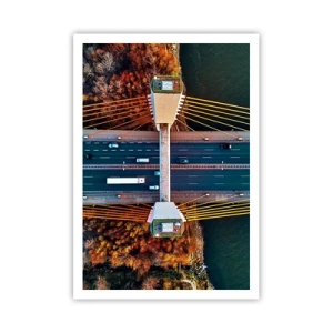 Plakat - Bag vandet, bag skovene - 70x100 cm