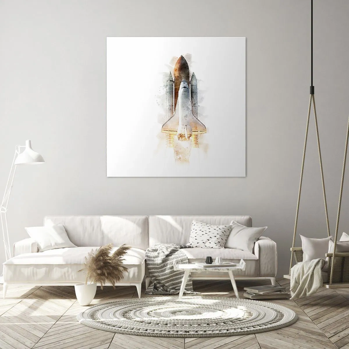 Lærredstryk - Billede på lærred - Opdagelsesrejsende i starten - 40x40 cm