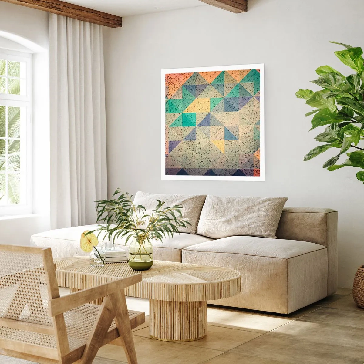 Plakat - Republikken trekanter - 60x60 cm