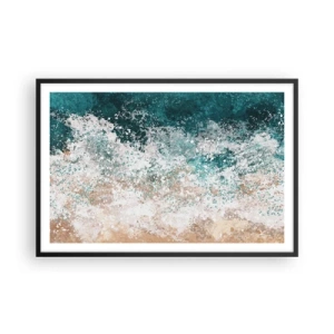 Plakat i sort ramme - Historier fra havet - 91x61 cm