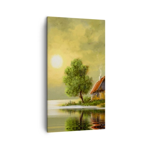 Lærredstryk - Billede på lærred - Smukt, som fra et billede - 45x80 cm