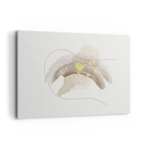 Lærredstryk - Billede på lærred - Mødt i rummet - 120x80 cm