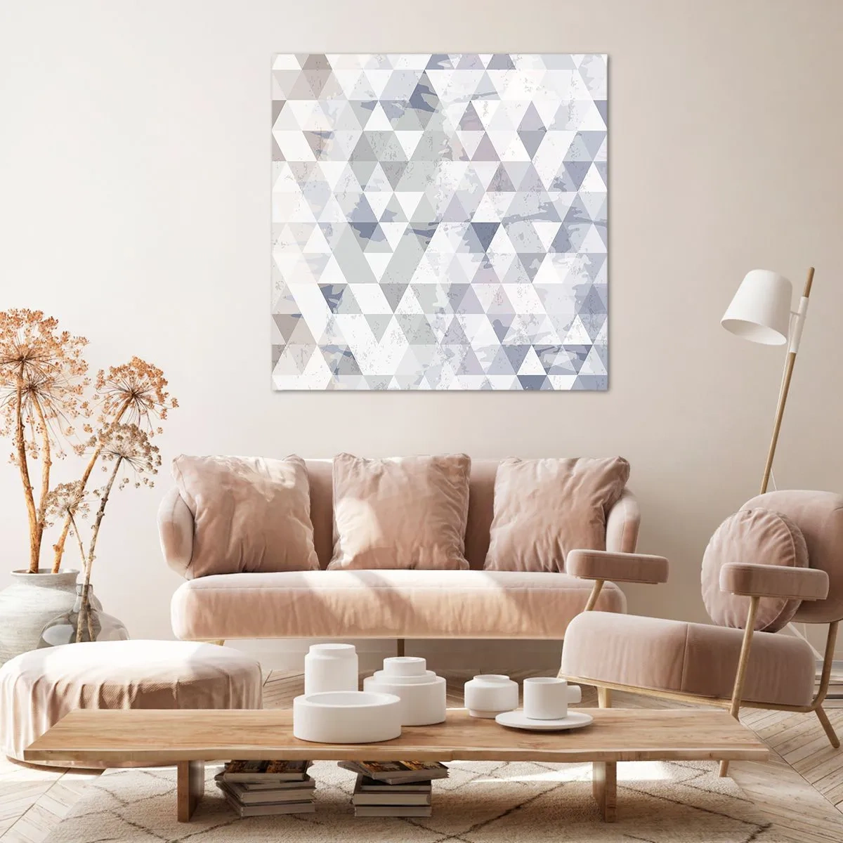 Lærredstryk - Billede på lærred - I takt på tre - 60x60 cm