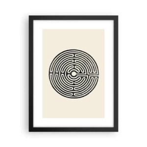 Plakat i sort ramme - Mystisk orden - 30x40 cm