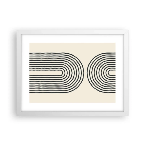 Plakat i hvid ramme - Kommer snart... - 40x30 cm