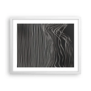 Plakat i hvid ramme - Rytme og accent - 50x40 cm