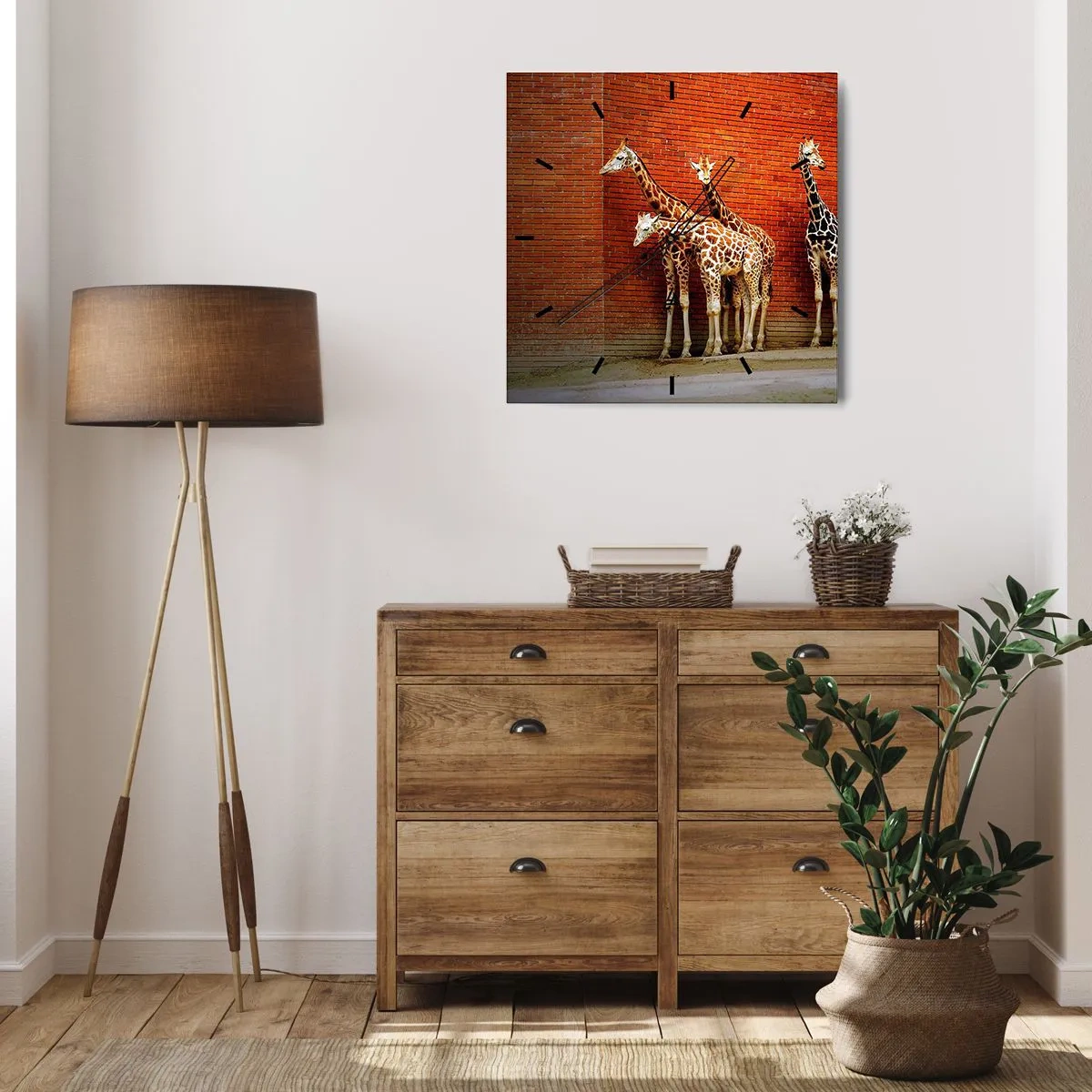 Vægur, Uret - Kan du se nogen akacie? - 40x40 cm