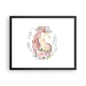 Plakat i sort ramme - En invitation til eventyrets verden - 50x40 cm