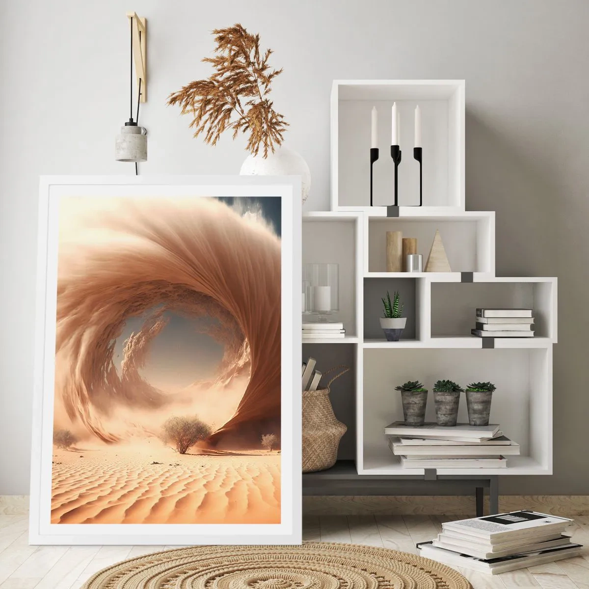 Plakat i hvid ramme - Åben portal - 61x91 cm