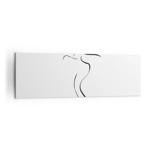 Lærredstryk - Billede på lærred - Flygtig som en bølge - 160x50 cm