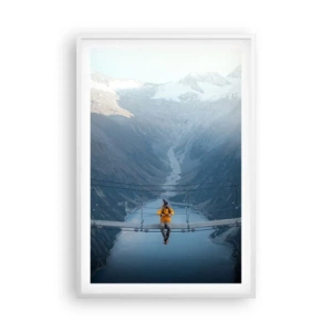 Plakat i hvid ramme - Glad for suspension - 61x91 cm