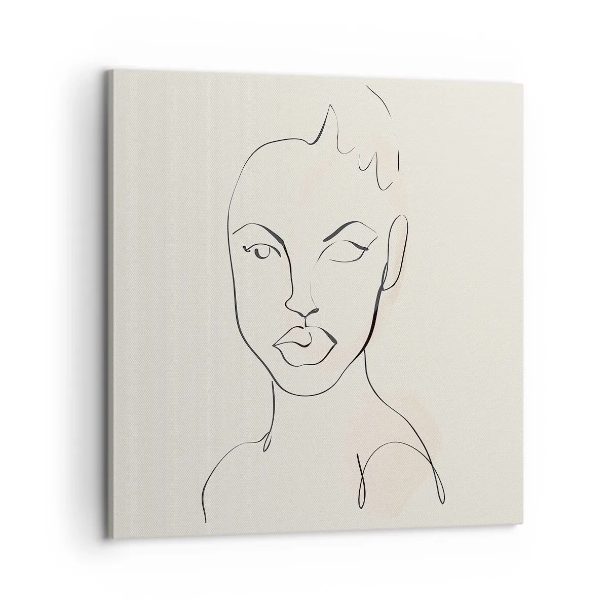 Lærredstryk - Billede på lærred - Omrids af sensualitet - 60x60 cm