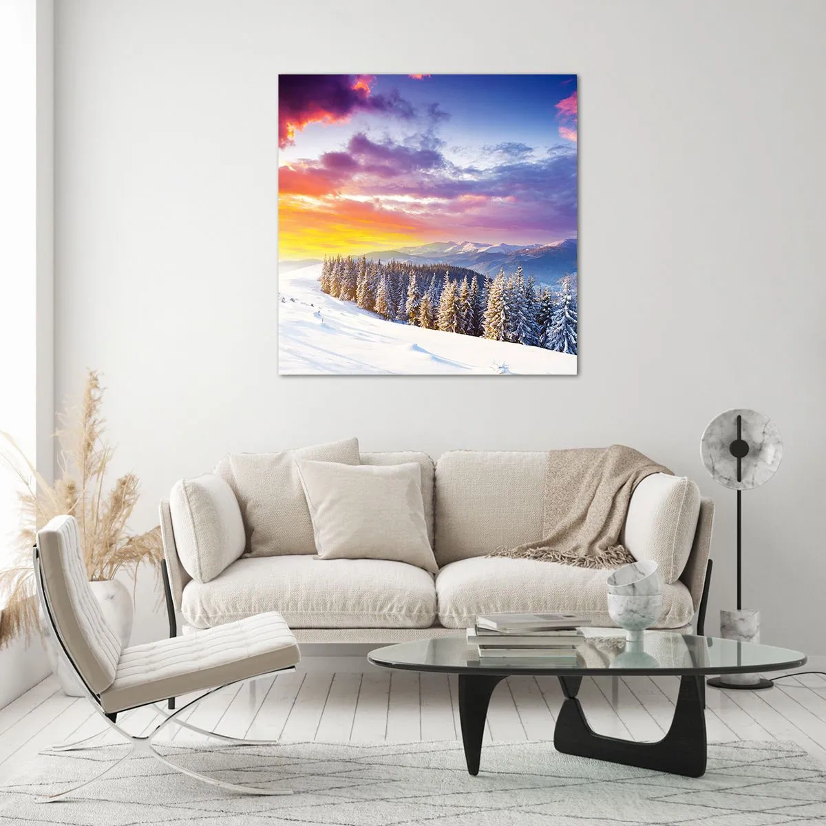 Billede på glas - Ved højlys dag - 70x70 cm