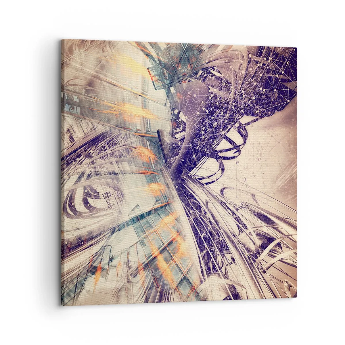 Lærredstryk - Billede på lærred - I stor hast - 60x60 cm