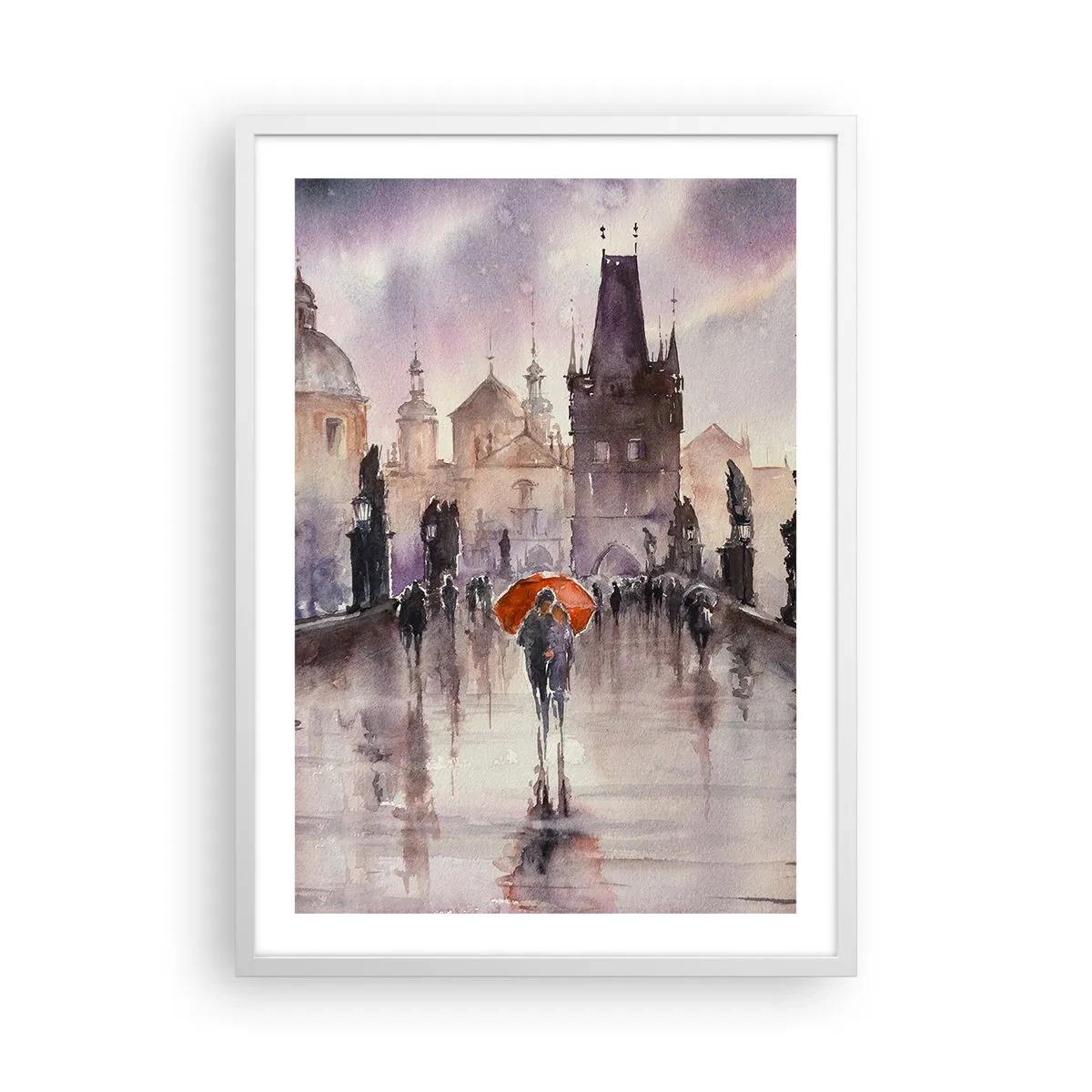 Plakat i hvid ramme - Folk forandrer sig ikke - 50x70 cm